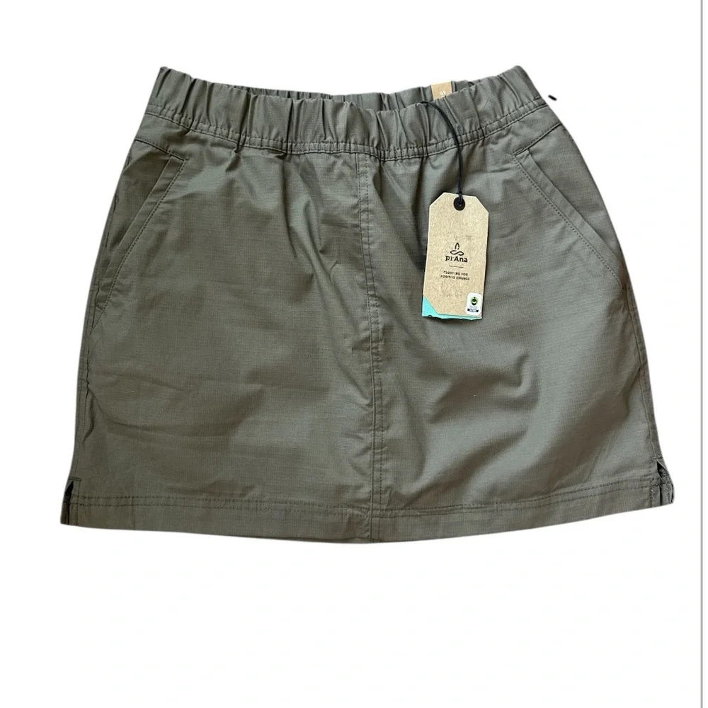 Prana Women’s Elastic Waist Double Peak Skort Size 2 Brand New - Picture 3 of 8